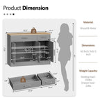 Walsunny Kitchen Buffet Sideboard Cabinet with Adjustable Shelf,Wooden Storage Cabinet with 3 Doors and 2 Drawers,Modern Farmhouse Coffee Bar Cabinet with Storage for Kitchen/Living Room (7612679061680)
