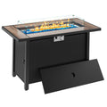 Vongrasig 45" Propane Fire Pit Table 50,000 BTU Steel Gas Fire Pit