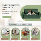 Livingroom sofa set Walsunny 2-seat 47'' Small Modern Love Seat Sofa  #color_green