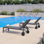 Walsunny Patio Furniture 2 Pieces Outdoor Lounge Chairs With Wheels#color_dark-grey