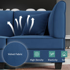 Walsunny  U-Shape Convertible Sectional Sofa Couch with 6 Seats
#color_dark-blue