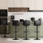 Walsunny Bar Stools Set of 2,Adjustable Leather Counter Height with High Backrest,Bar Chairs for Kitchen Island Dining£¬Room Bar (7562958831792)