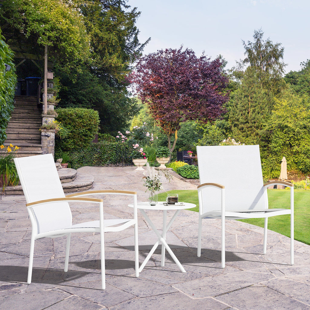Vongrasig Patio Furniture 2 Pieces Outdoor Texilene Chair Sets