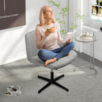 Walsunny Cross Legged Office Chair Armless Wide Chair Cross Legged Office Chair Computer Chair #color_grey #foot_fixed-foot