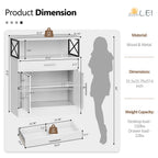 Walsunny Kitchen Buffet Sideboard Cabinet with Adjustable Shelf,Wooden Storage Cabinet with 2 Doors and 1 Drawers£¬Modern Farmhouse Coffee Bar Cabinet with Storage for Kitchen/Living Room (7612660711600)