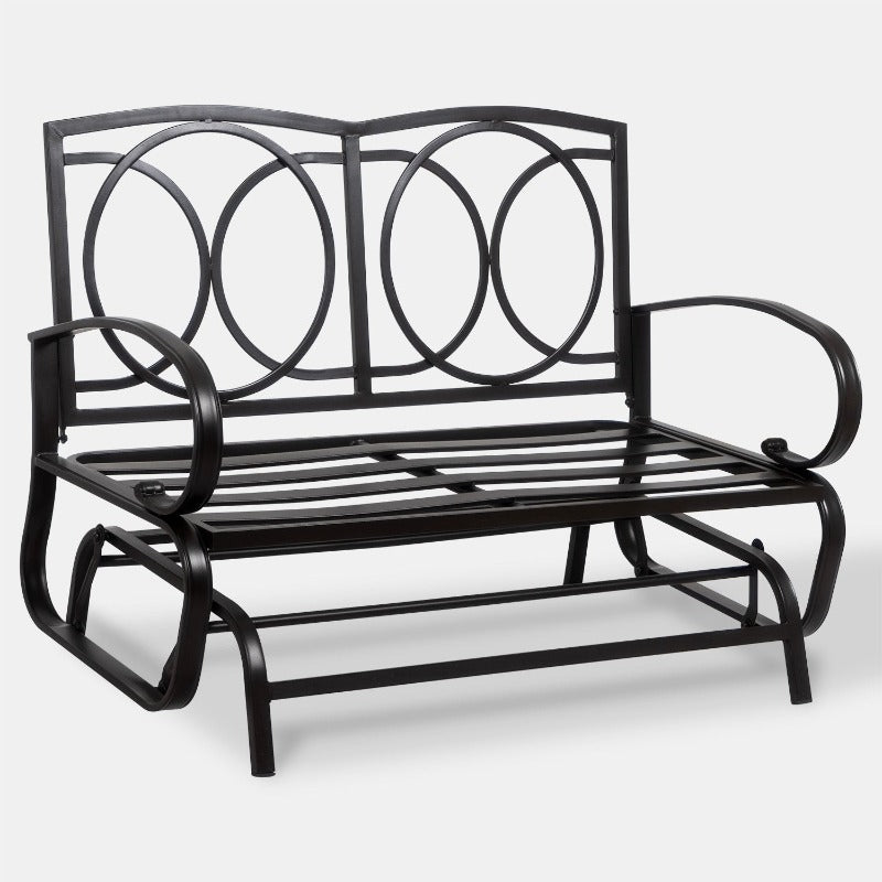 Walsunny 2-Seat Outdoor Loveseat With Fabric Cushions#color_blue