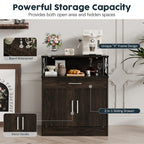 Walsunny Kitchen Buffet Sideboard Cabinet with Adjustable Shelf,Wooden Storage Cabinet with 2 Doors and 1 Drawers£¬Modern Farmhouse Coffee Bar Cabinet with Storage for Kitchen/Living Room (7612660711600)