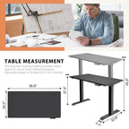 Walsunny Black Electric Office Ergonomic Desk#color_walnut
