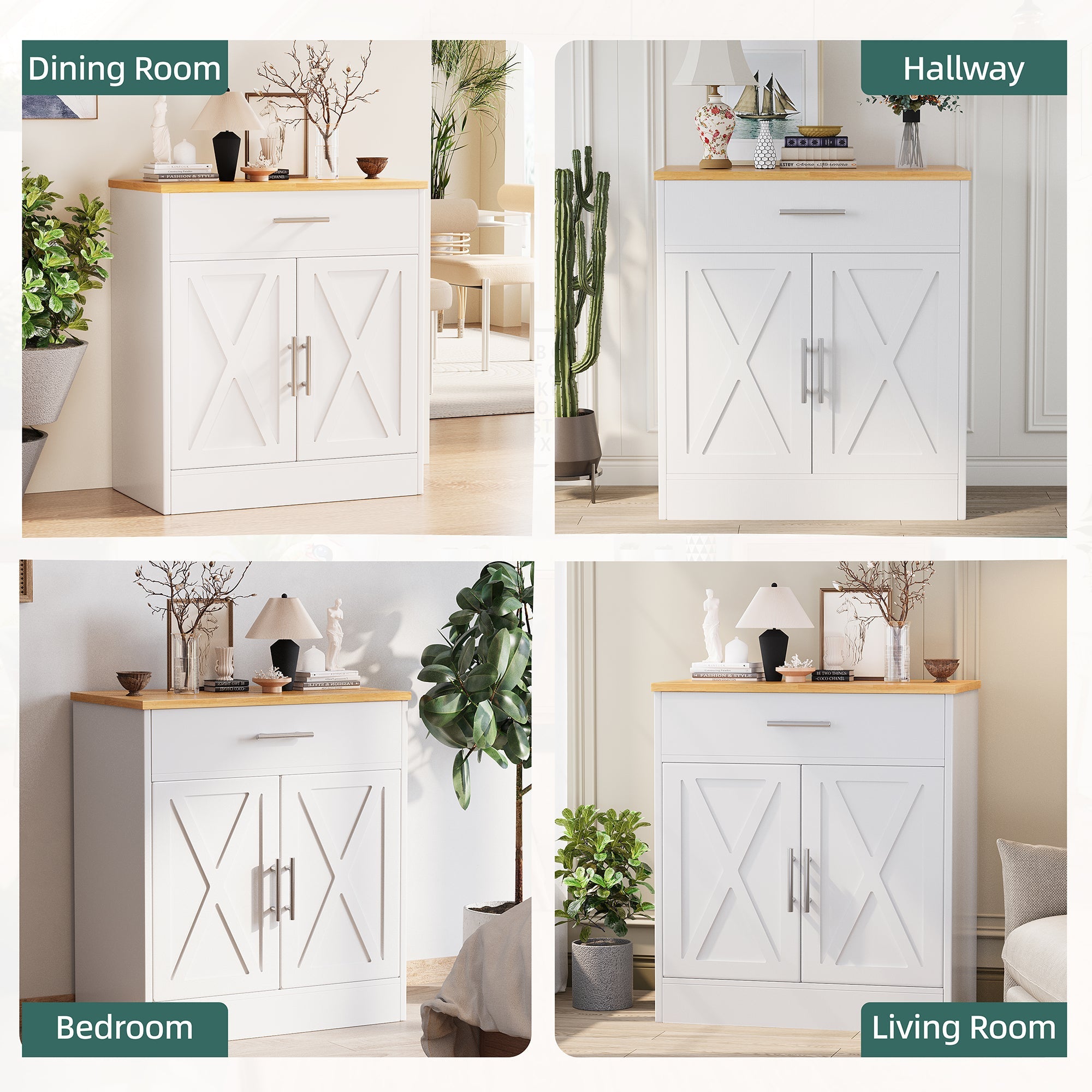 Vongrasig Kitchen Buffet Sideboard Cabinet 7340