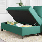 Vongrasig Long Storage Ottoman Green