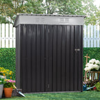 Walsunny Outdoor Steel Storage Shed, Metal Garden Shed 