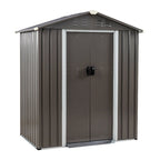 Walsunny Outdoor Steel Storage Shed, Metal Garden Shed
