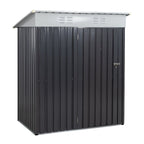 Walsunny Outdoor Steel Storage Shed, Metal Garden Shed 
