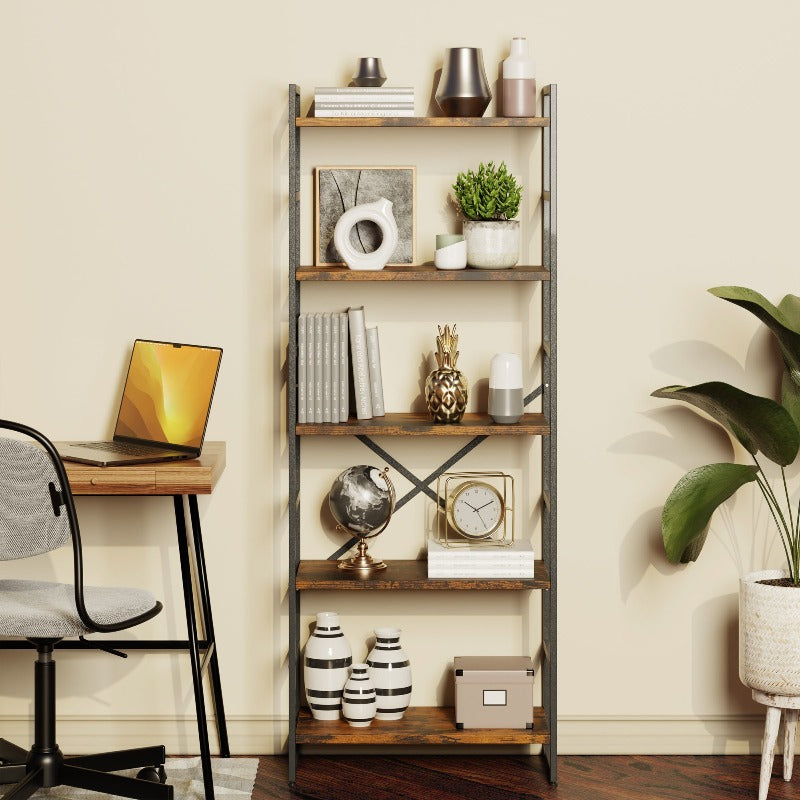 Walsunny 5-Tier Bookshelf (7254077571248)