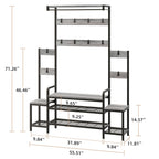 Walsunny Bakers Rack for Kitchen with Power Outlet (7436202508464)
