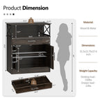 Walsunny Kitchen Buffet Sideboard Cabinet with Adjustable Shelf,Wooden Storage Cabinet with 2 Doors and 1 Drawers£¬Modern Farmhouse Coffee Bar Cabinet with Storage for Kitchen/Living Room (7612660711600)