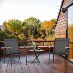 Vongrasig Patio Furniture 2 Pieces Outdoor Texilene Chair Sets