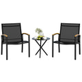 Vongrasig Patio Furniture 2 Pieces Outdoor Texilene Chair Sets