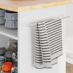 Walsunny 42¡®¡¯ Kitchen Island Cart Storage with Solid Wood Top#color_white