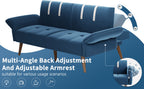 Walsunny Velvet Loveseat Sofa Couch Sofa cama for Apartments (7346697994416)