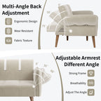 Walsunny Velvet Loveseat Sofa Couch Sofa cama for Apartments (7346697994416)
