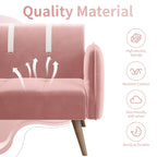 Walsunny Velvet Loveseat Sofa Couch Sofa cama for Apartments (7346697994416)