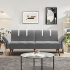 Walsunny Velvet Loveseat Sofa Couch Sofa cama for Apartments (7346697994416)