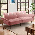 Walsunny Velvet Loveseat Sofa Couch Sofa cama for Apartments (7346697994416)