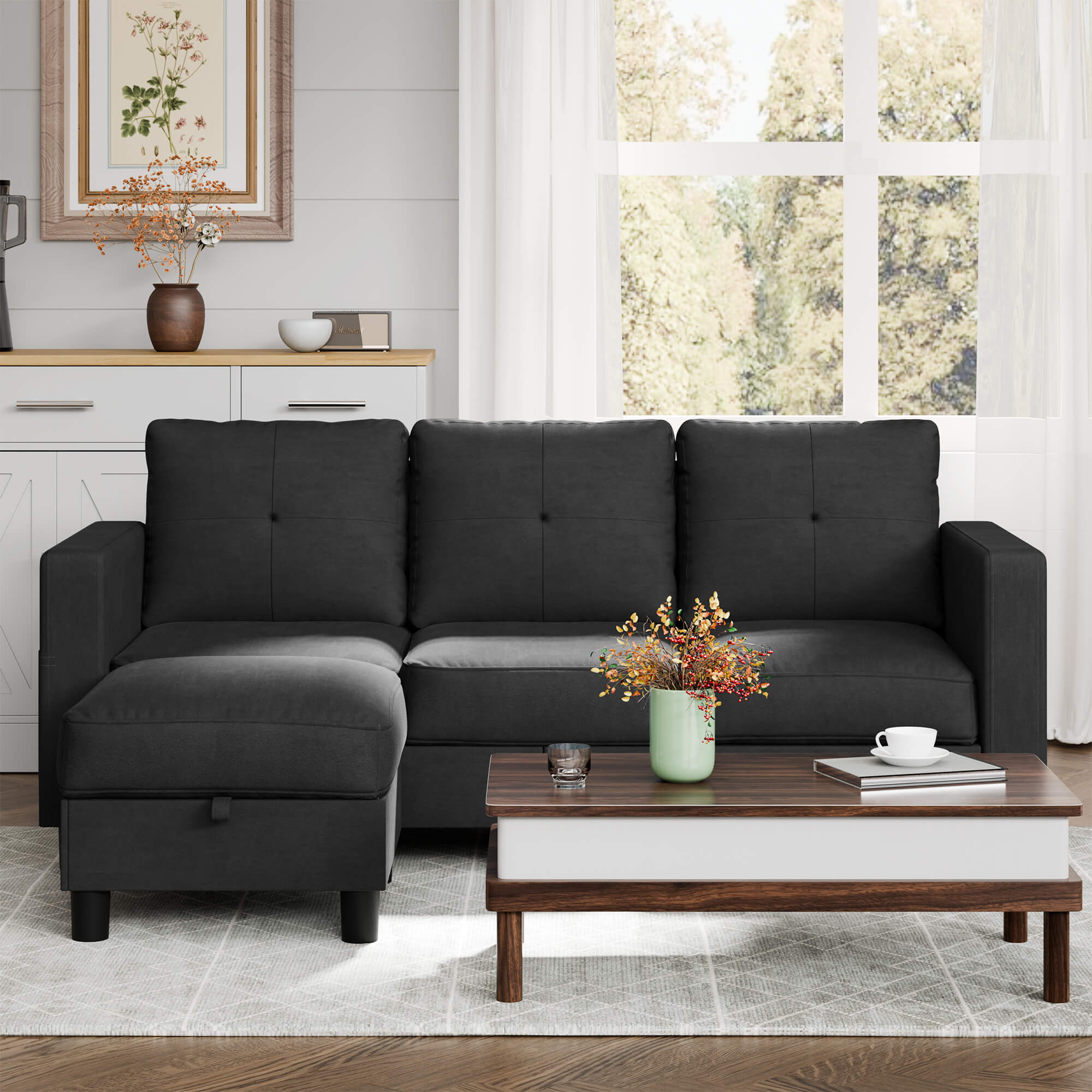 #color_black #material_linen-fabric