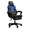 Gaming Chairs  Walsunny Gaming Chairs with Footrest, Massage Leather Game Chair for Adults Big and Tall Gamer Chair with Headrest and Lumbar Support with Ergonomic PU Leather  #color_blue