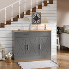 Walsunny Kitchen Buffet Sideboard Cabinet with Adjustable Shelf,Wooden Storage Cabinet with 3 Doors and 2 Drawers,Modern Farmhouse Coffee Bar Cabinet with Storage for Kitchen/Living Room (7612679061680)