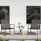 Vongrasig Patio Furniture 2 Pieces Outdoor Texilene Chair Sets
