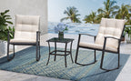 Walsunny Patio Furniture 3 Pieces Outdoor Rocking Chair Set